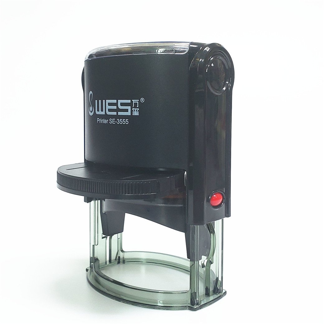 Factory outlet 35*55 oval self-inking stamp plastic stamp automatic stamp