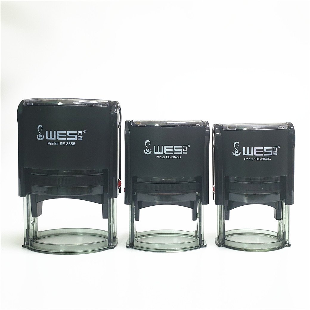 Factory outlet 35*55 oval self-inking stamp plastic stamp automatic stamp