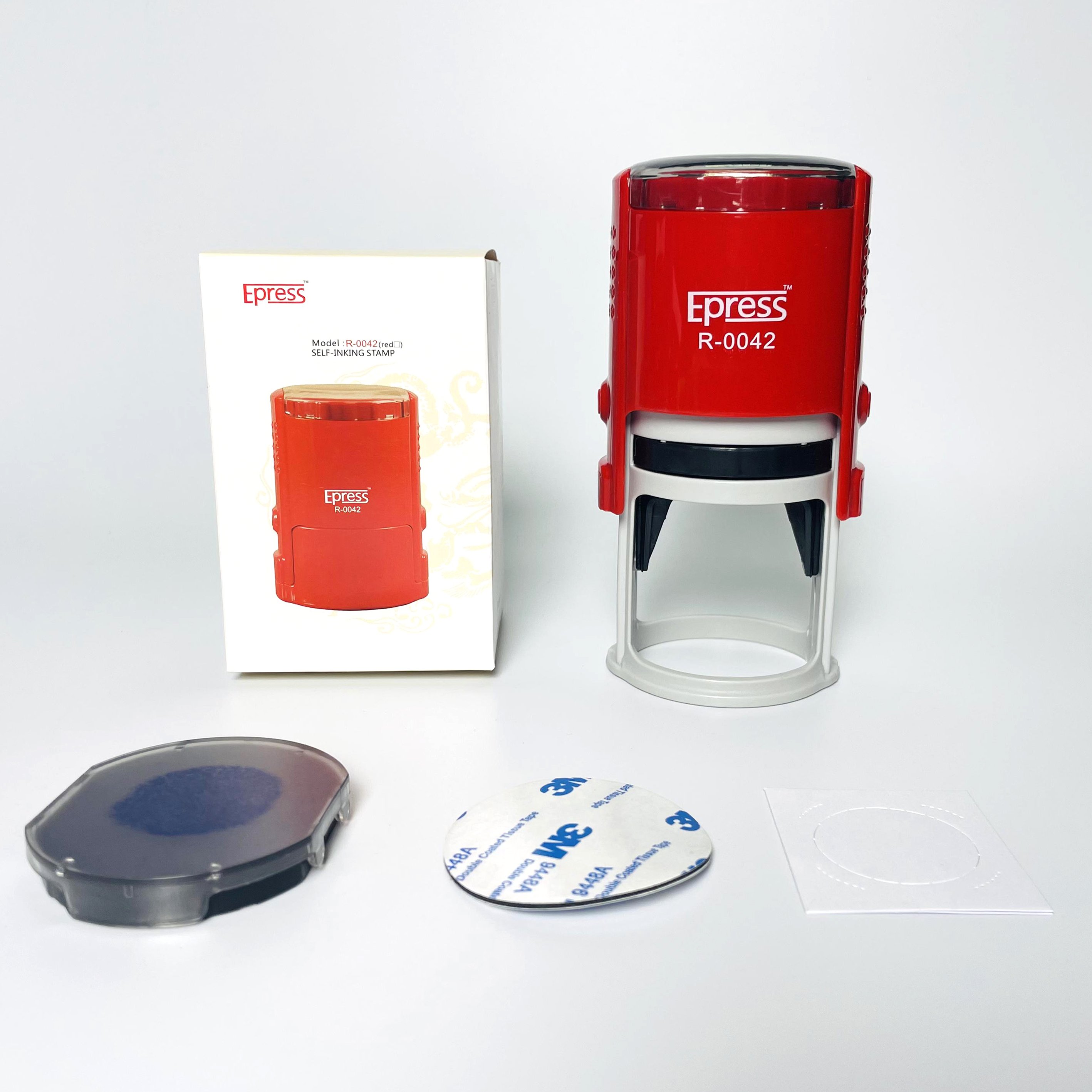 Hot Sale Good Quality Different Sized Personal Automatic Stamp Self-inking Rubber Round Stamp For School Office