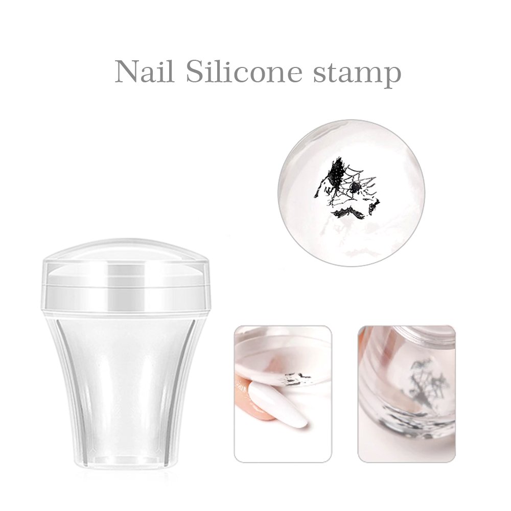 3.8cm Silicone Nail Art Stamper for Unique and Eye-catching Designs