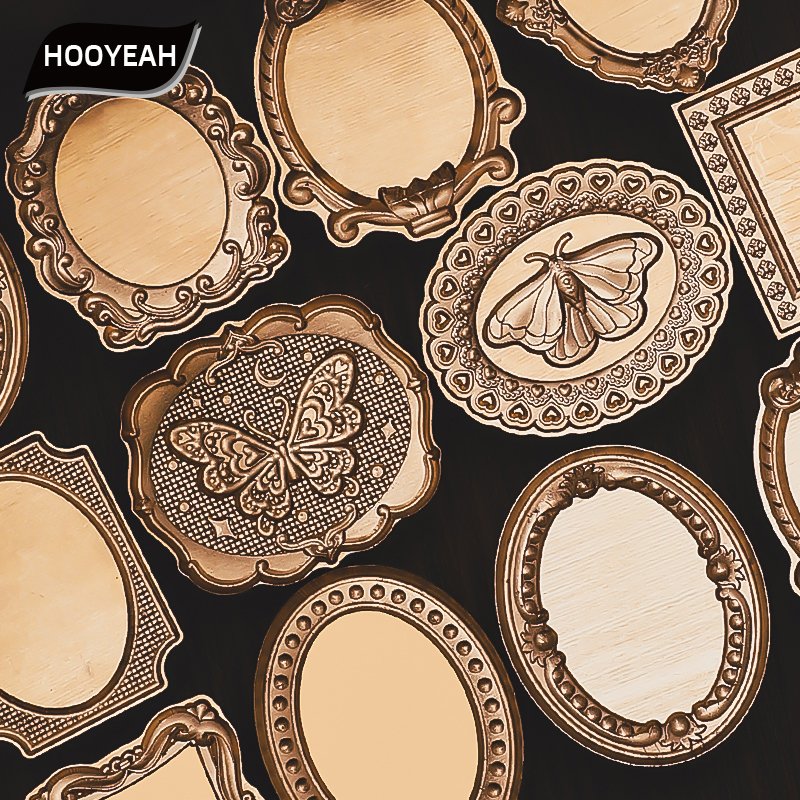 Vintage Western style European style photo frame series stamps irregular relief DIY decorative envelope invitation letter