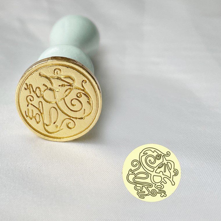 Cheap Retro Fire Paint Sealing Wax Seal Stamp Head For Wedding Party Invitation Decoration Alloy Seal Stamps