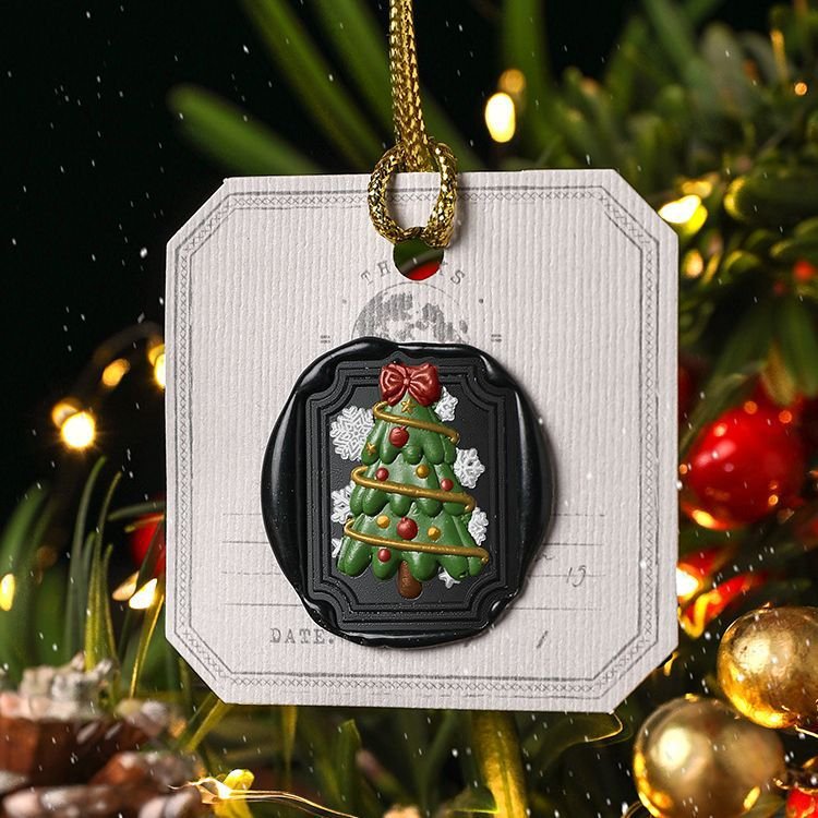 New Christmas Series Solid Brass Stamps Embossed Sealing Wax Beads Metal Head Stamps Holiday Gift Manufacturer Wholesale