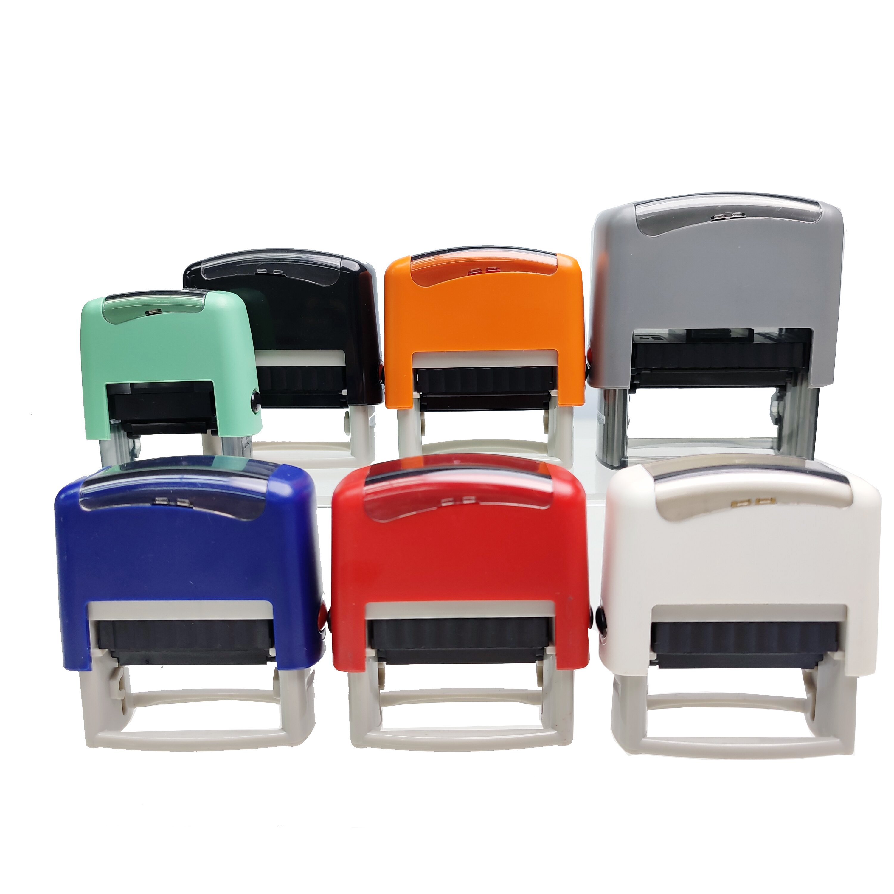 High Guality Blank Engravable Custom Self-inking Rubber Track Stamp Laser Rectangular Handle Self Ink Self Inking Stamp