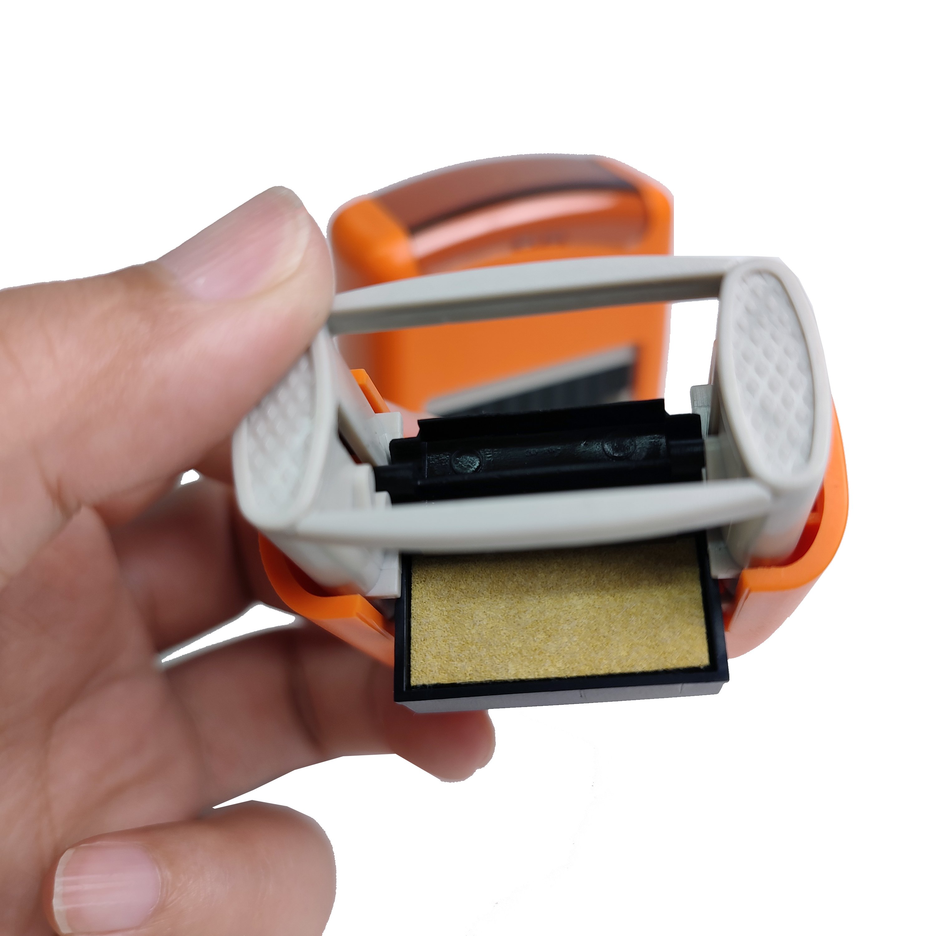 High Guality Blank Engravable Custom Self-inking Rubber Track Stamp Laser Rectangular Handle Self Ink Self Inking Stamp