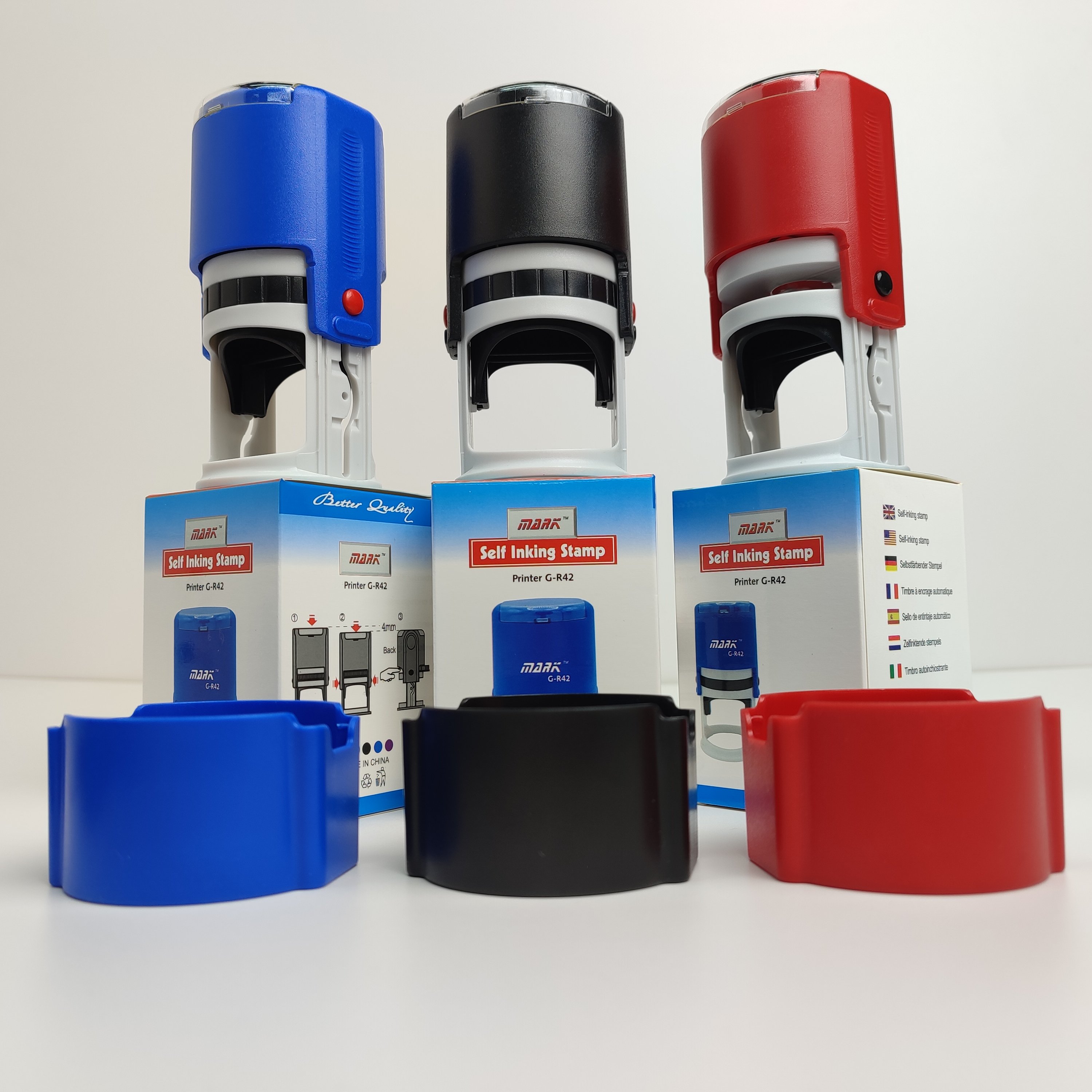 High Quality Rubber Sealing Ink Stamp Handle Self Inking Rubber Stamp Material OEM Self Inking Stamp