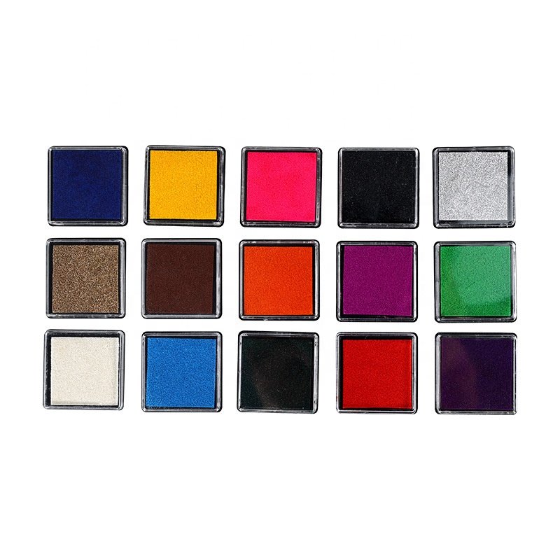 DIY Colorful Craft Ink Pad Cartoon Milti Color Stamp Inkpad for Kids