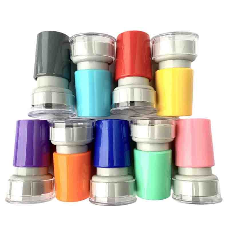 custom kids rubber flash stamp sweet round small cartoon stamps