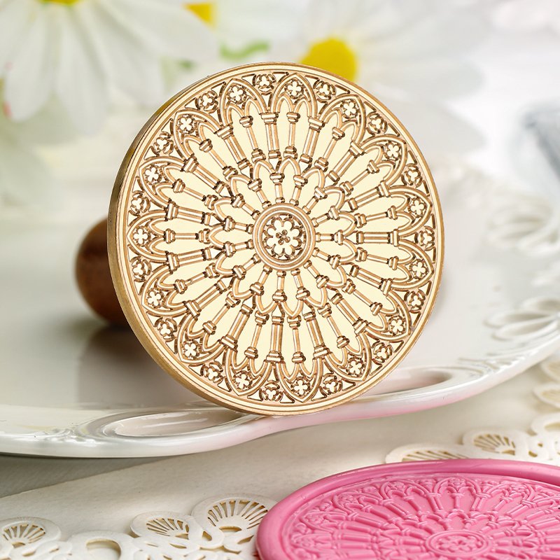 6cm large brass wax head (pattern customization available) embossed stamp manufacturer wholesale