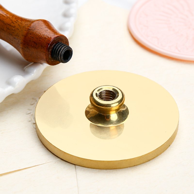 6cm large brass wax head (pattern customization available) embossed stamp manufacturer wholesale