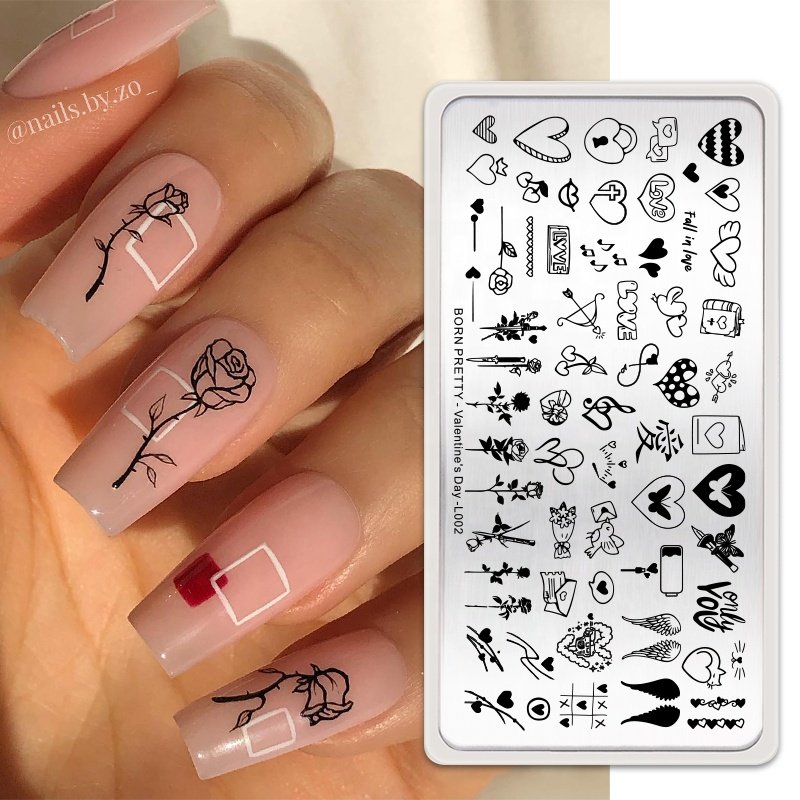 BORN PRETTY Artist Series Stainless Steel Nail Art Stamp Tools Nail Stamping Plate