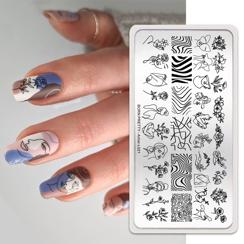 BORN PRETTY Artist Series Stainless Steel Nail Art Stamp Tools Nail Stamping Plate