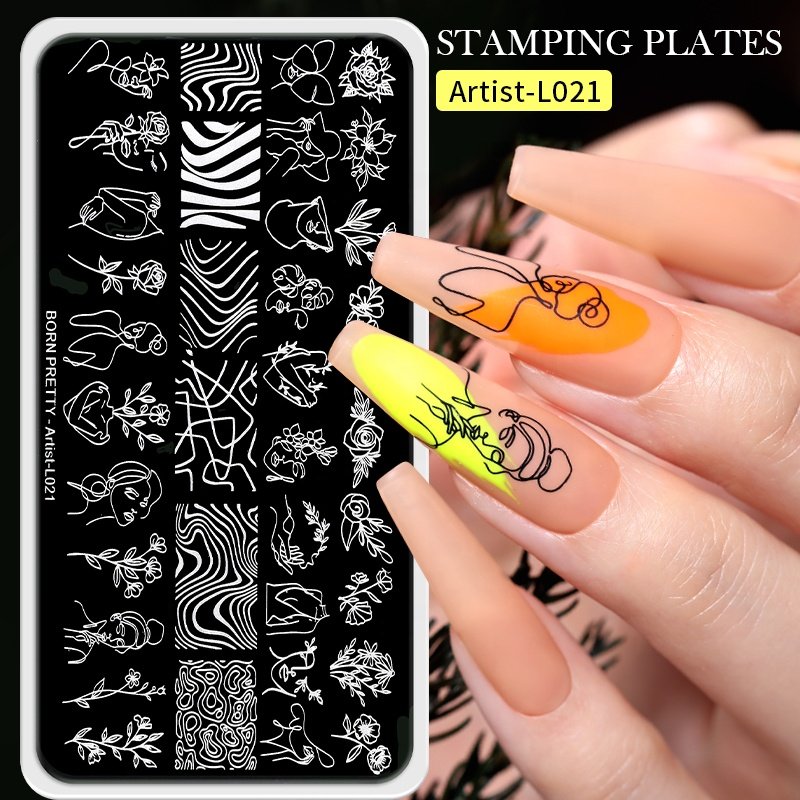 BORN PRETTY Artist Series Stainless Steel Nail Art Stamp Tools Nail Stamping Plate