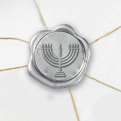 Sello De Cera Wax Seal Label Custom Religious Symbols Cross Peace Dove Menorah Ictus Fish Star of David Wax Stickers