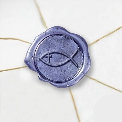 Sello De Cera Wax Seal Label Custom Religious Symbols Cross Peace Dove Menorah Ictus Fish Star of David Wax Stickers