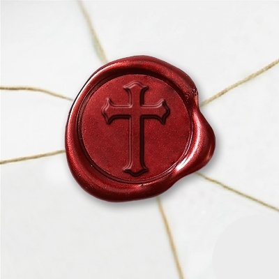 Sello De Cera Wax Seal Label Custom Religious Symbols Cross Peace Dove Menorah Ictus Fish Star of David Wax Stickers