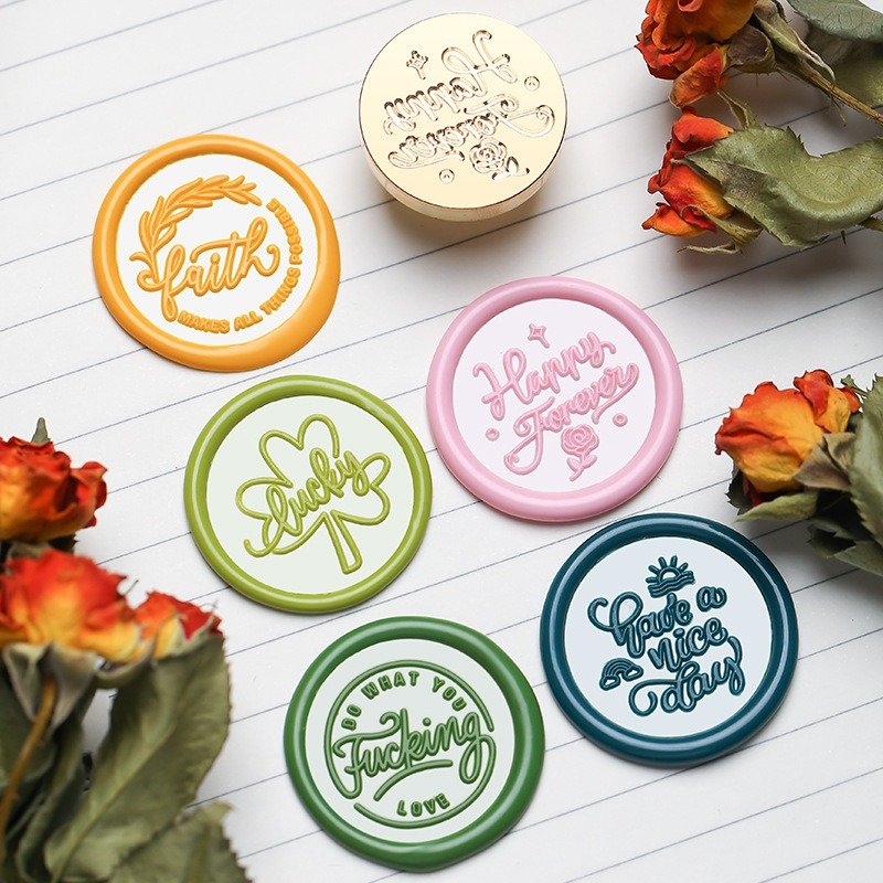 Wax Sealing Stamp DIY Materials Stamps for Wax Sealing Beads 2.5cm Brassed Scrapbooking Tools for Wedding Invitations