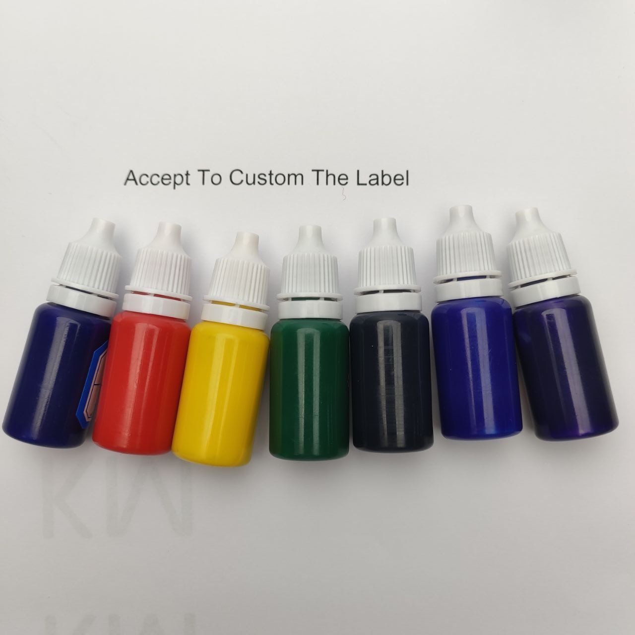 Customizable Labels Quick Drying Pre Inked Rubber Stamp Photosensitive UV Quick Dry Waterproof Self Stamp Flash Ink
