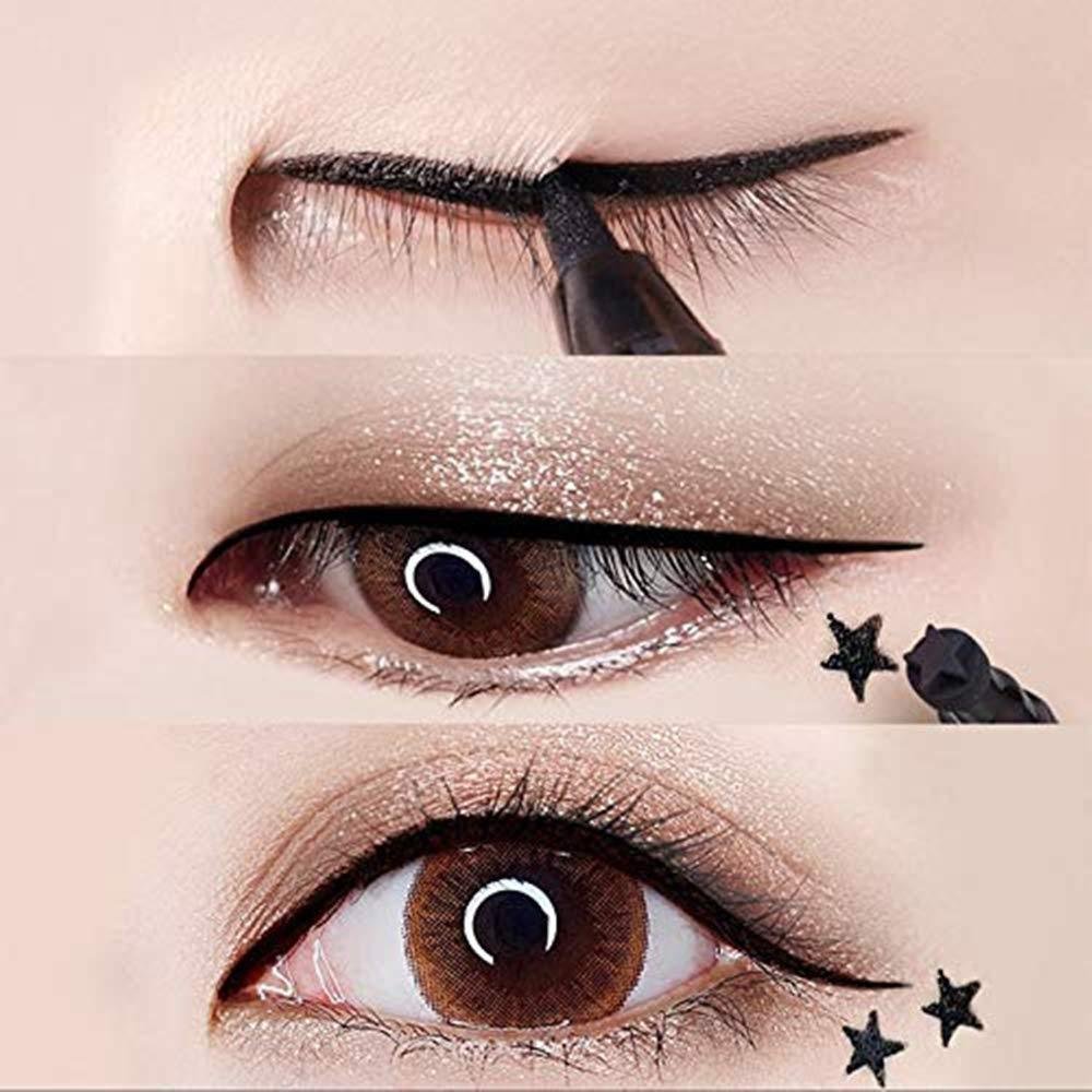 Double-head Stamp Eyeliner Pencil Set 4pcs Waterproof Eyeliner Women Makeup Brand