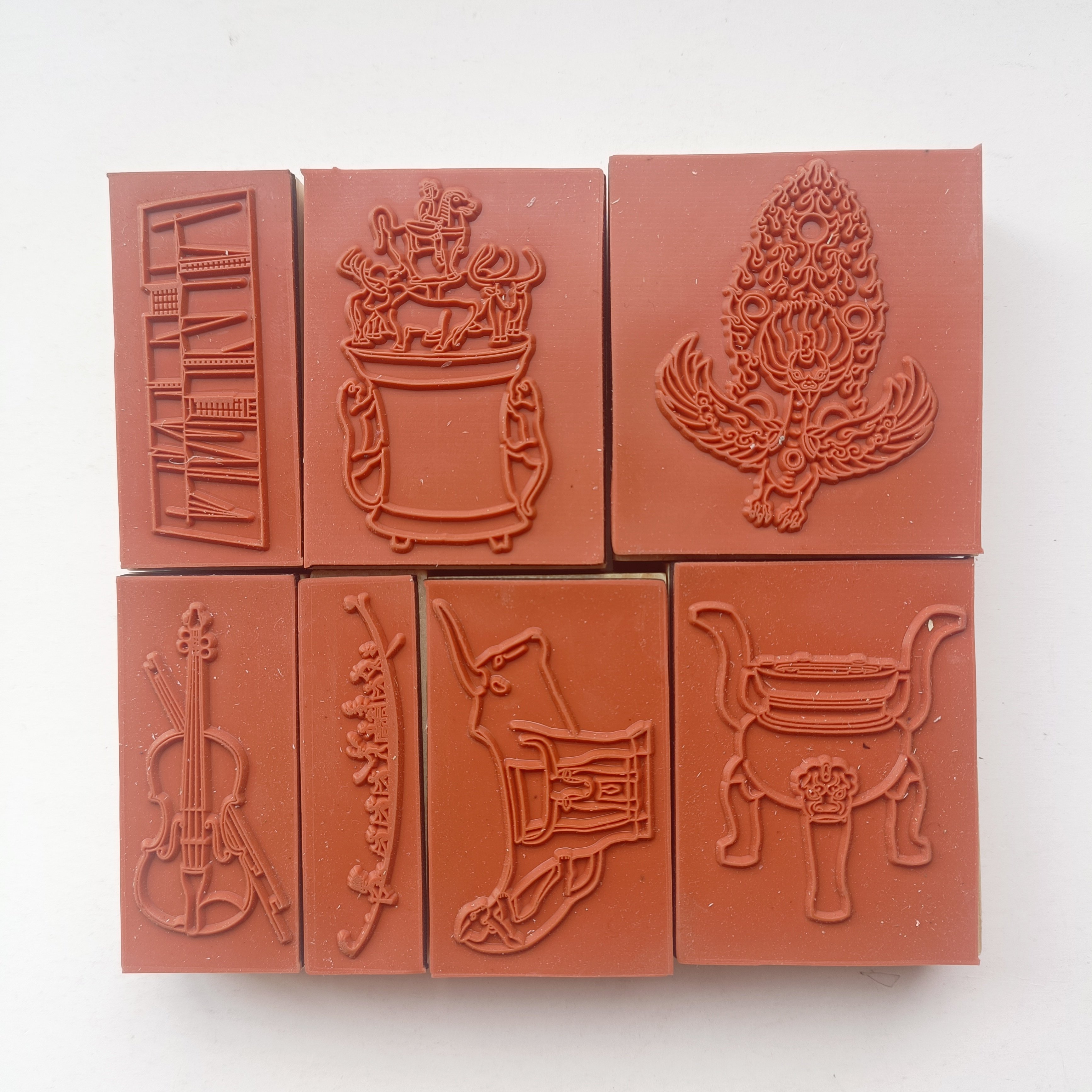 Custom Craft Stamps Decoration Wooden Rubber Stamp Wooden Custom For Kids