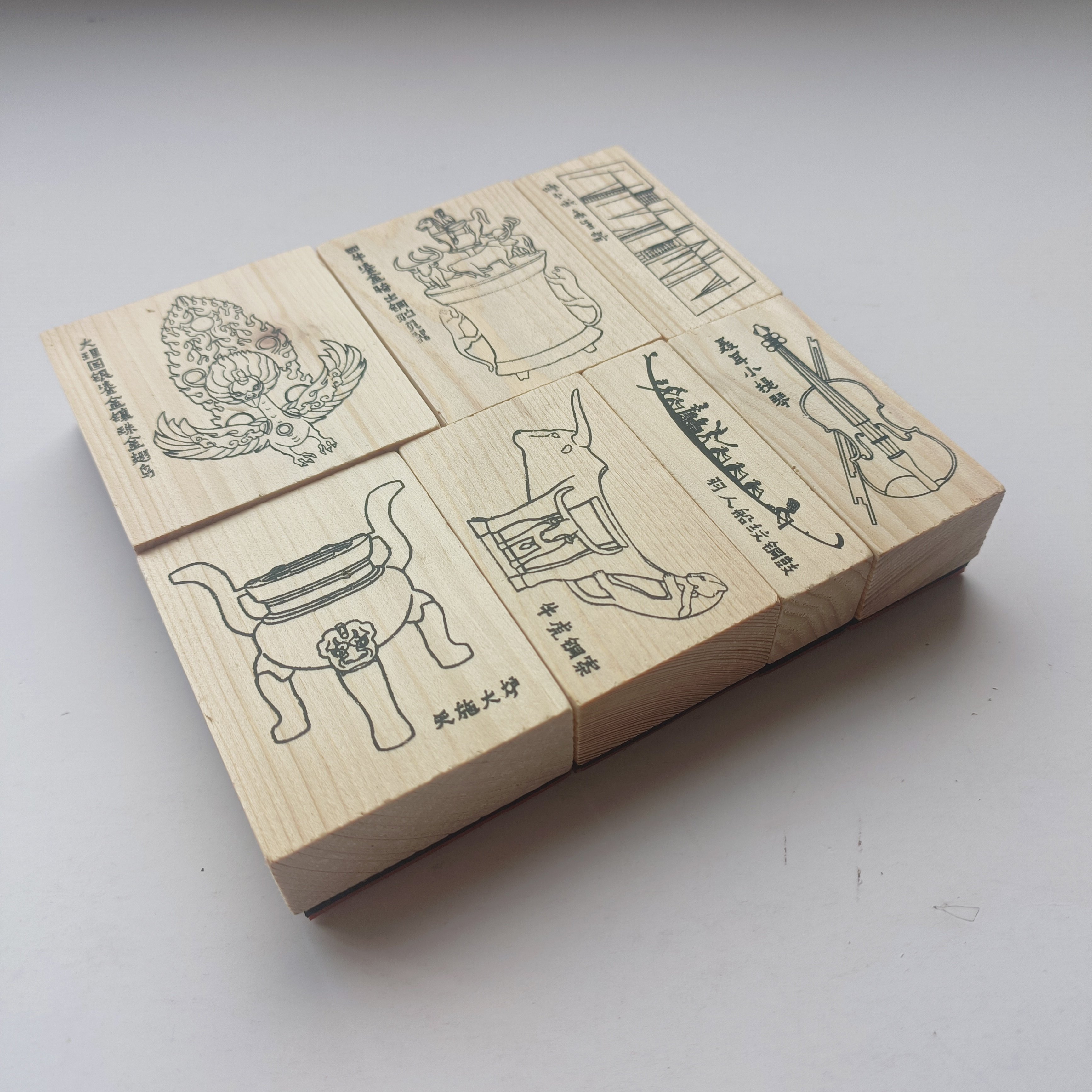 Custom Craft Stamps Decoration Wooden Rubber Stamp Wooden Custom For Kids