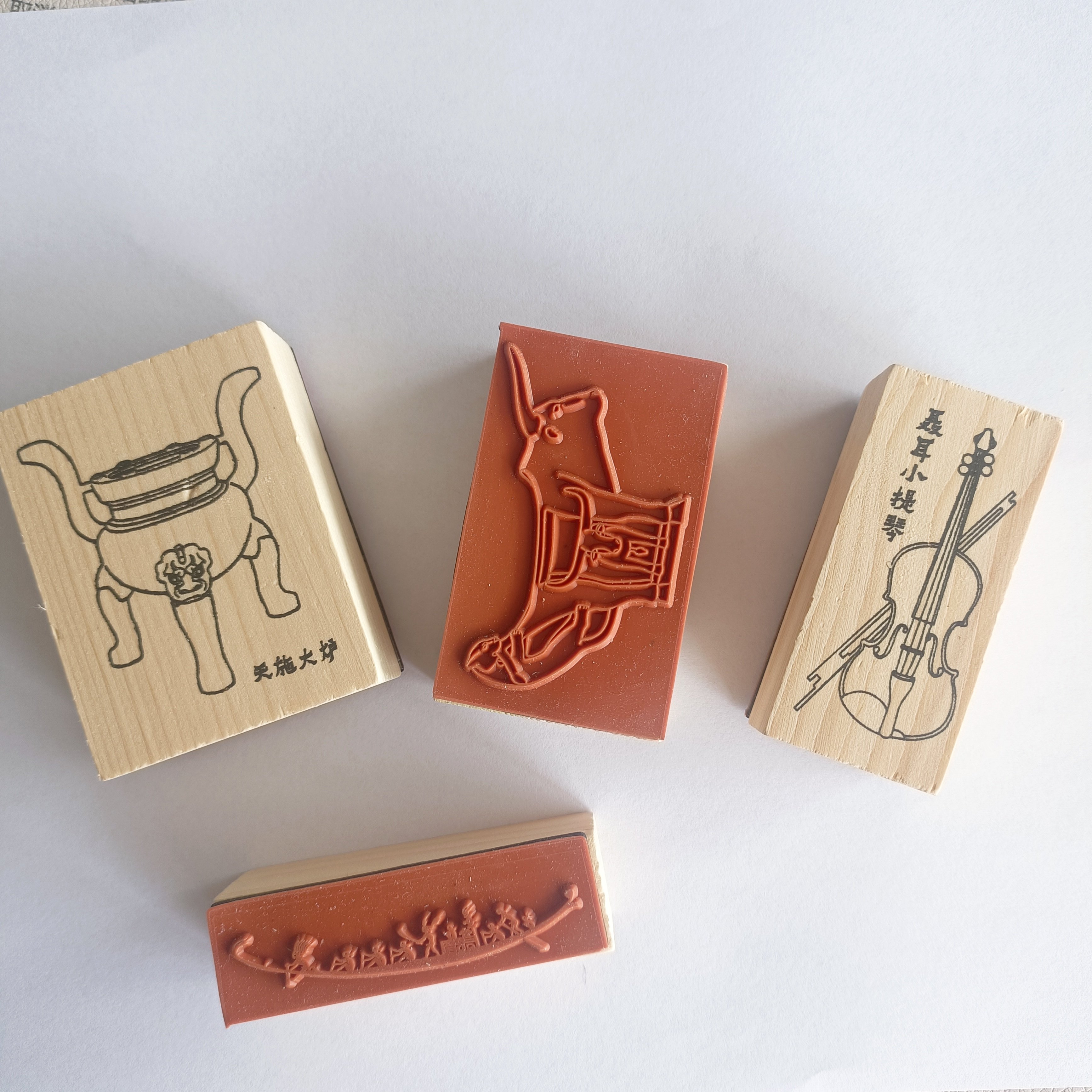 Custom Craft Stamps Decoration Wooden Rubber Stamp Wooden Custom For Kids