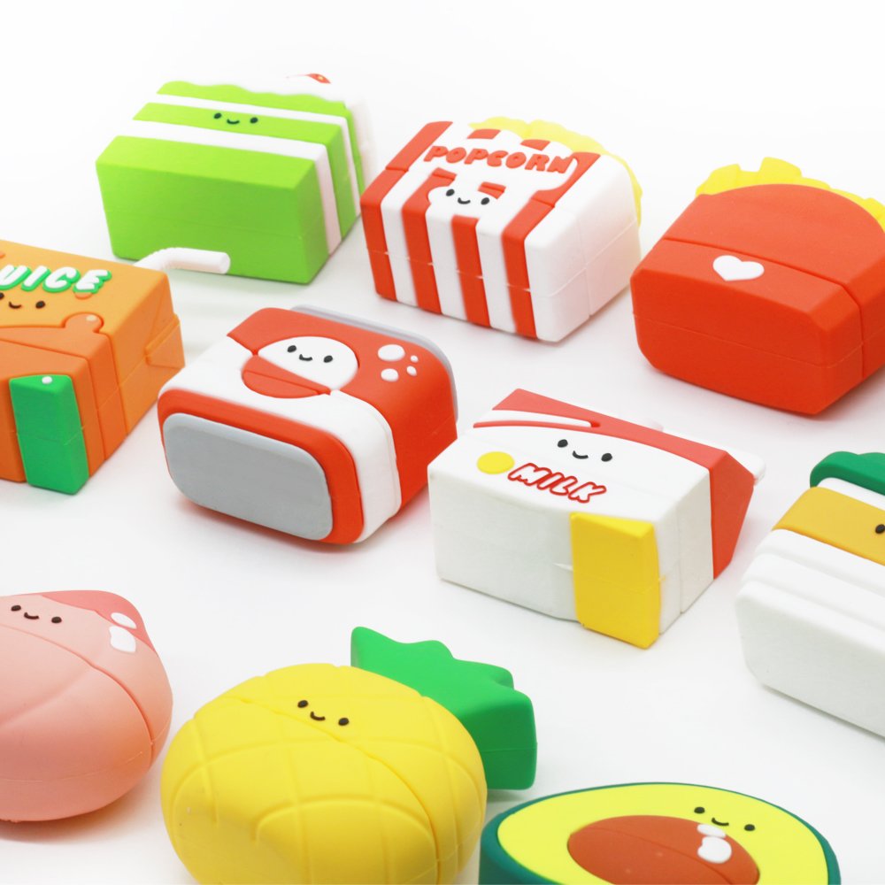 Hot sale colorful plastic stamp cute animal shape funny self-inking teacher business stamps