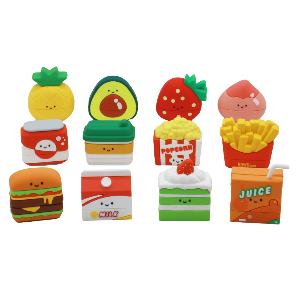 Hot sale colorful plastic stamp cute animal shape funny self-inking teacher business stamps