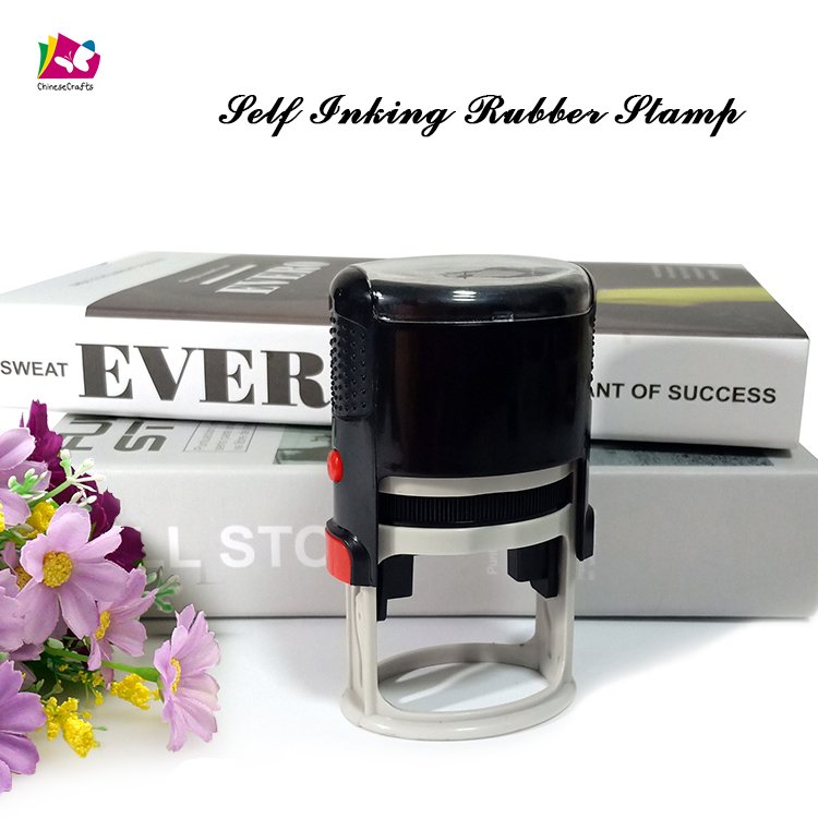 Good Quality Plastic Round Oval Self Ink Stamp