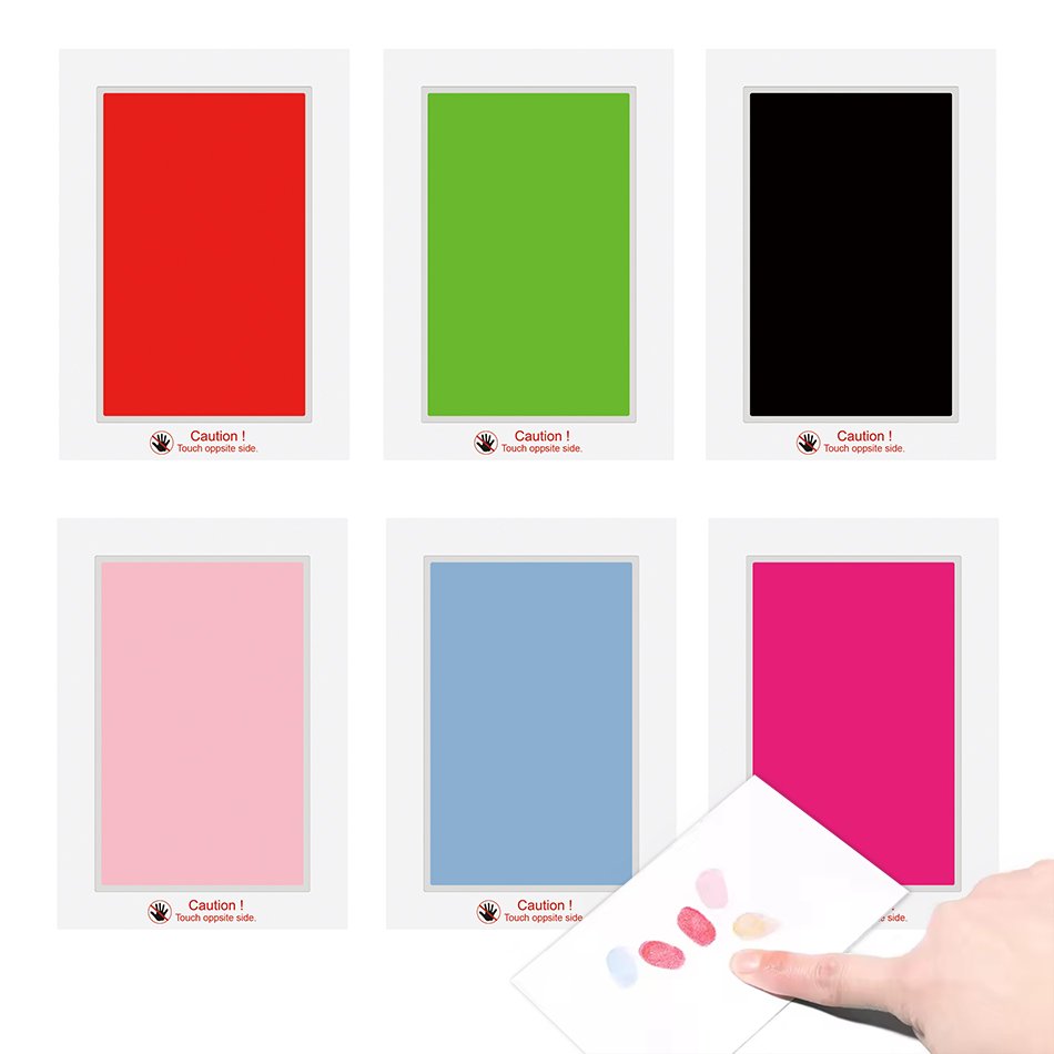 Clean Touch Ink Pad for Baby Handprints and Footprints Inkless Infant Hand & Foot Stamp