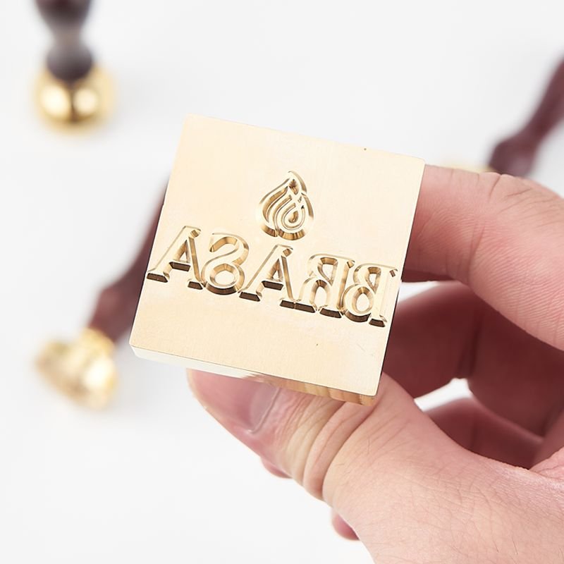 Custom Wax Seal Stamp Antique Wooden Handle Embossing Wax Seal Stamp