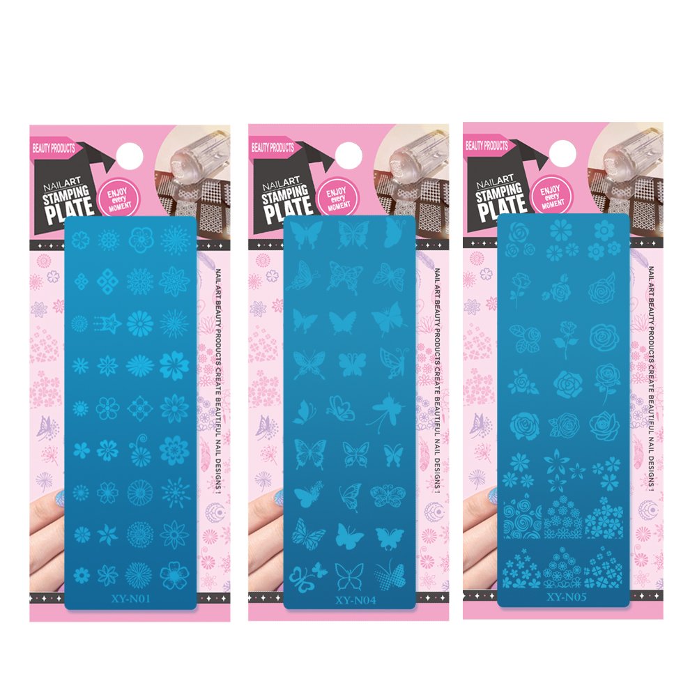Custom 4x12cm Magic Color Nail Stamper Rhinestone Jelly Silicone Stamp French Nails Manicuring Kits OEM ODM Nail Stamping Plate