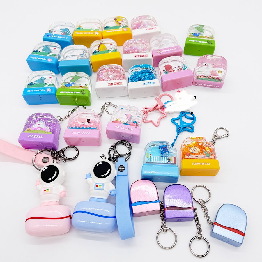 Water World Flash Stamp kid cute Animal Cartoon fun Name Clothes Signature Toy Name Stamp for Clothing Kids