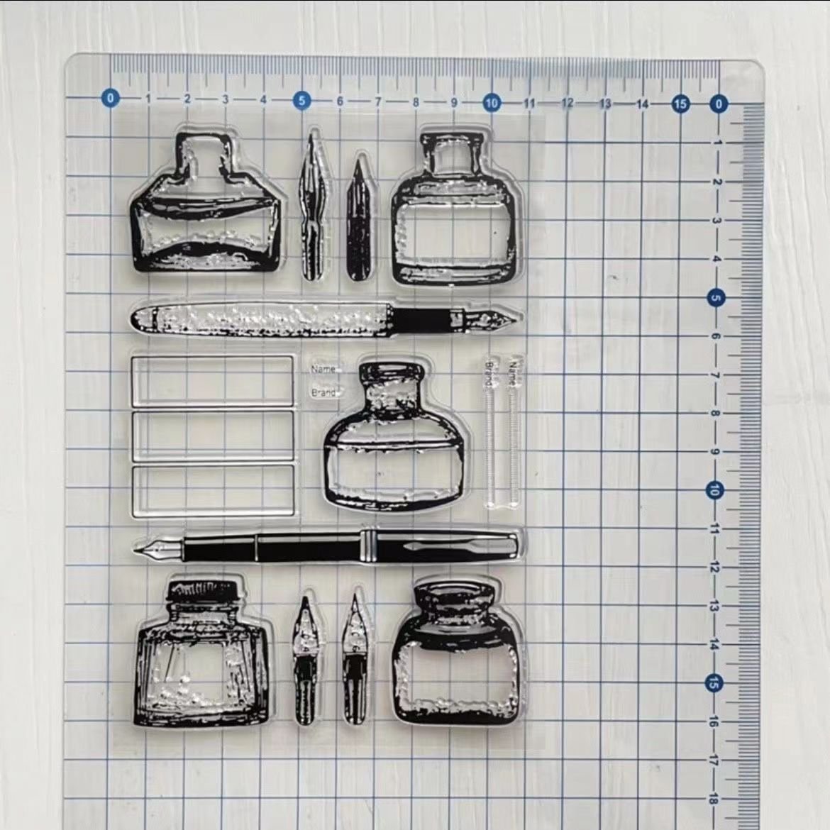 Low MOQ Custom Umbrella Clear stamps Rubber seals for DIY scrapbooking card making paper artist stamp sheet