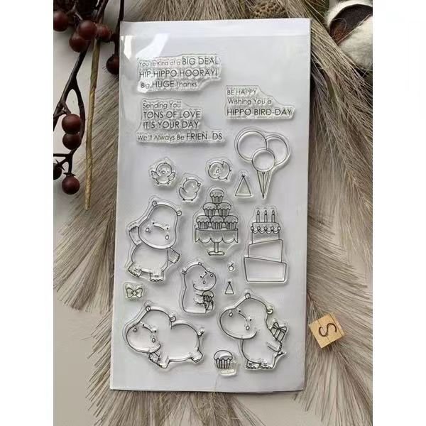 Low MOQ Custom Umbrella Clear stamps Rubber seals for DIY scrapbooking card making paper artist stamp sheet