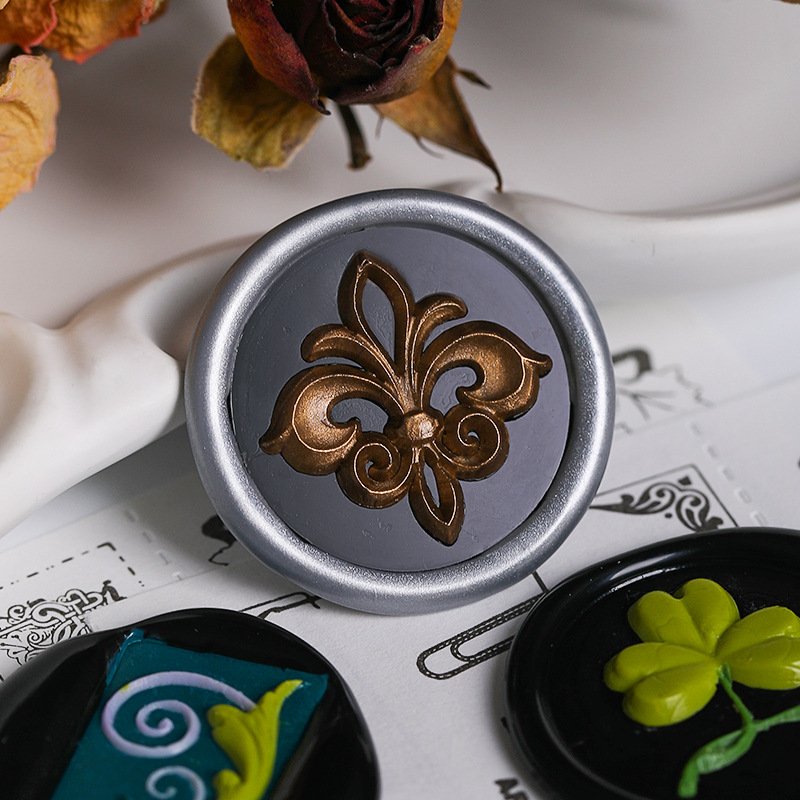 Best Price European Decorative Patterns Series Baroque Roman Column Rococo Wax Seal Stamp Head