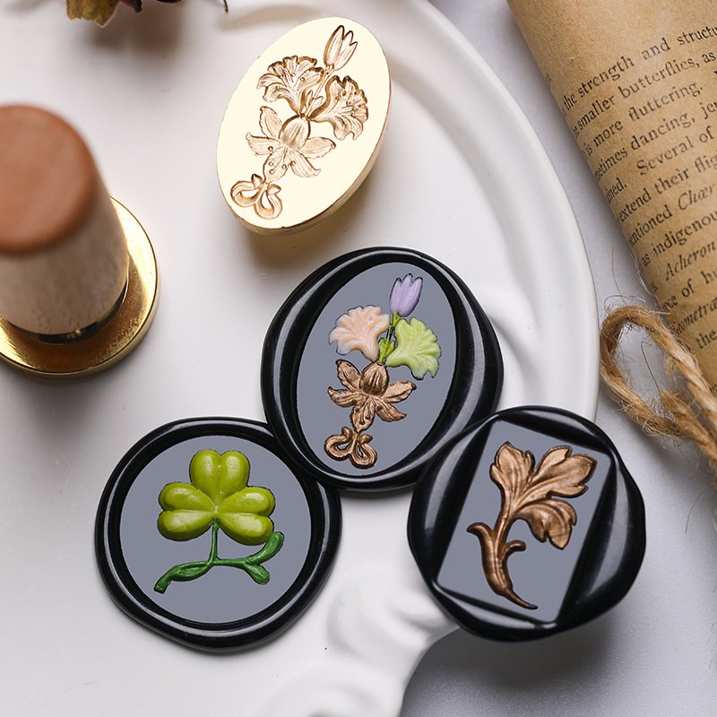 Best Price European Decorative Patterns Series Baroque Roman Column Rococo Wax Seal Stamp Head