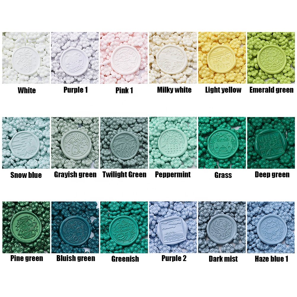 Beautiful flower stamp sealing wax beads for wedding wax seals making