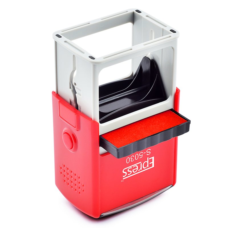 Customized Self-Inking Stamps Rectangle Refillable Scanned Stamper for Accounting Work Ordering Business Rubber Stamp 50*30mm