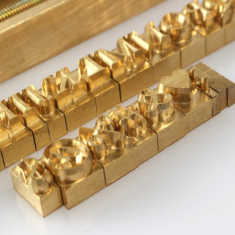 Cheap Price Metal Seal Stamping Work Italic Letter Engraving Cnc Machining Punching Mold Embossed Stamp