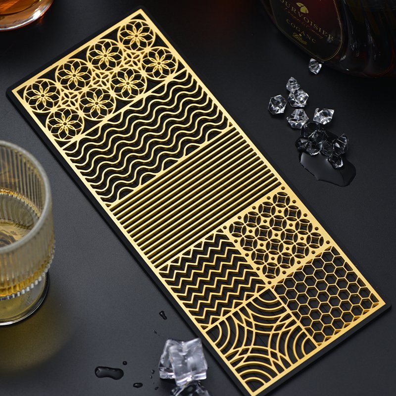 Ice Designer Tray Custom Ice Cube Stamp Cocktails Ice Molds Bartender Accessoriesfor Whiskey Bourbon Cocktails