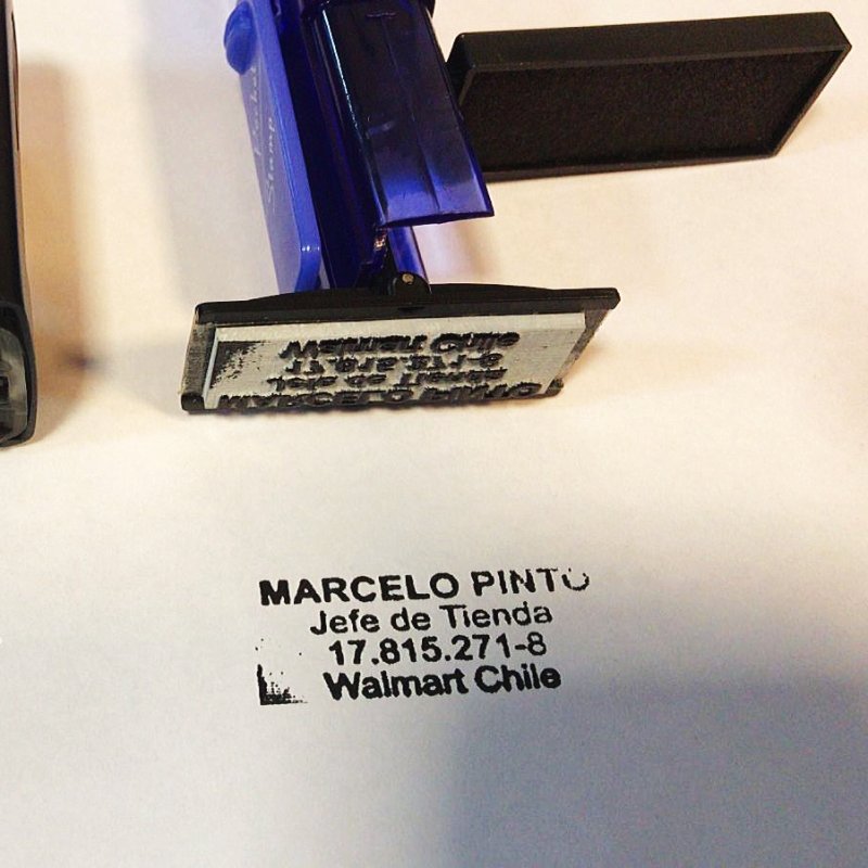 Portable mini signature handy pocket name Stamp