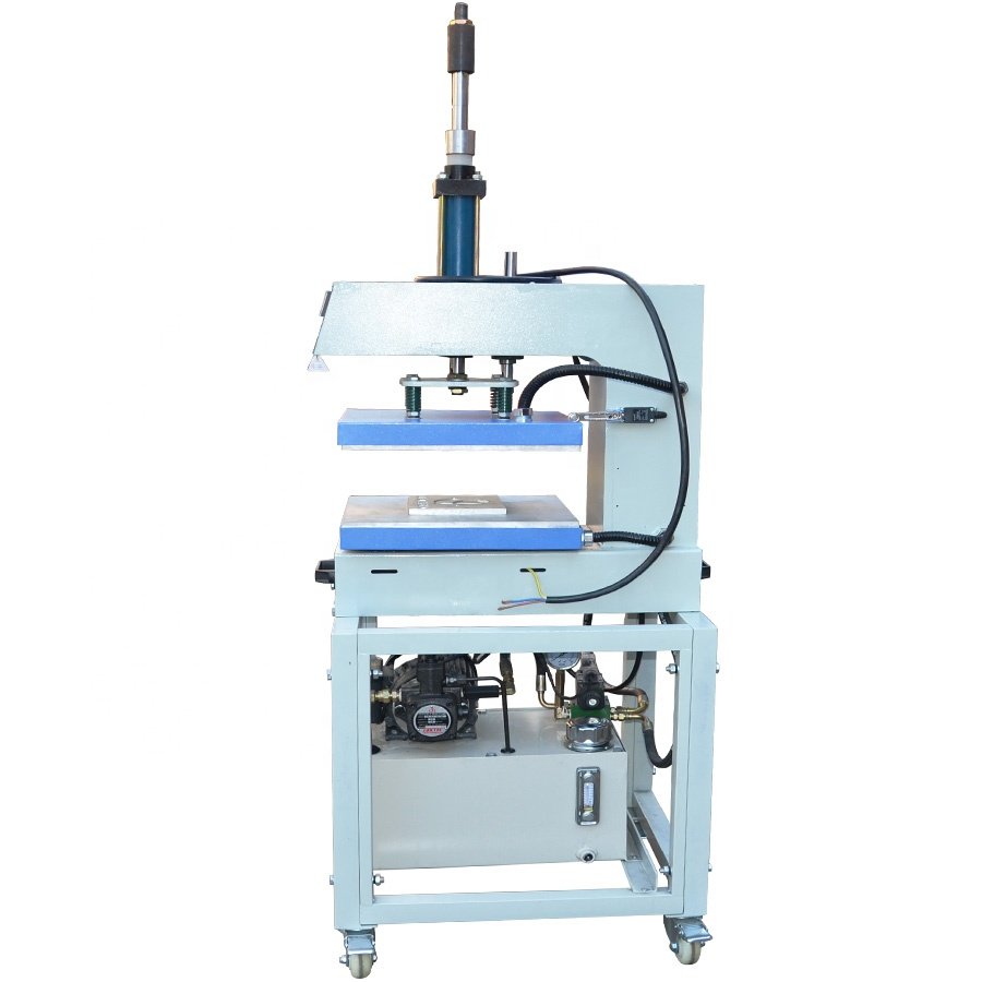 Factory Automatic Hydraulic Oil Driver Textile Leather Logo/Label 3D Embossing hot stamp machine