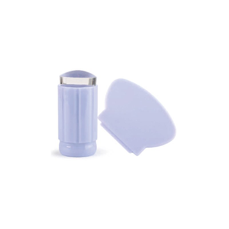 Private Label Nail Art Stamping Plates Set Metal Templates Stencil Nail Polish Transparent Stamp Scraper