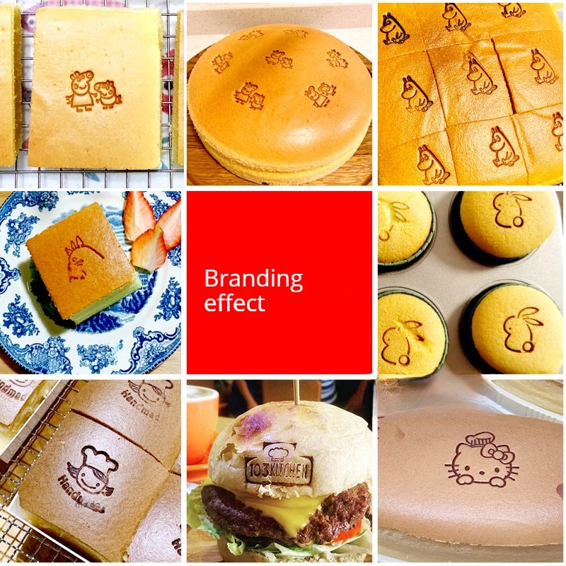 High Quality Customized Logo Brass Hot Stamp Bread Bakery Molds Sweet Branding Iron Cake Stamp Electronic Iron Heat Stamps