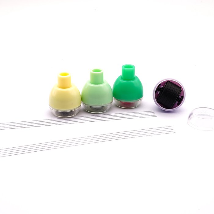 Newest stationery wholesale cheap multi color pen stamp toy self-inking roller stamp pen for kids
