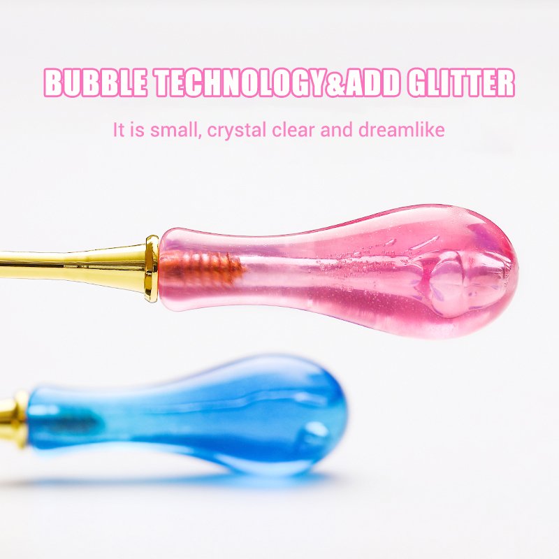 High-Temperature Resistant Copper Spoon Wax Melting Transparent Flash Lacquer Hot Stamping Tool Heated Sealing Wax Beads Tool
