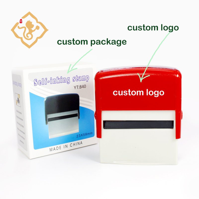 Wholesale ready to ship self inking Rubber large self inking stamp 60 x 90 self inking custom logo stamp