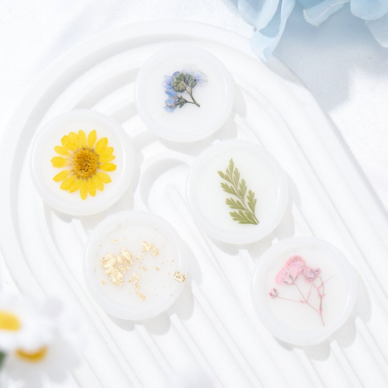 Dried Flower Self adhesive wax seal sticker wedding invite wax seals stamp stickers