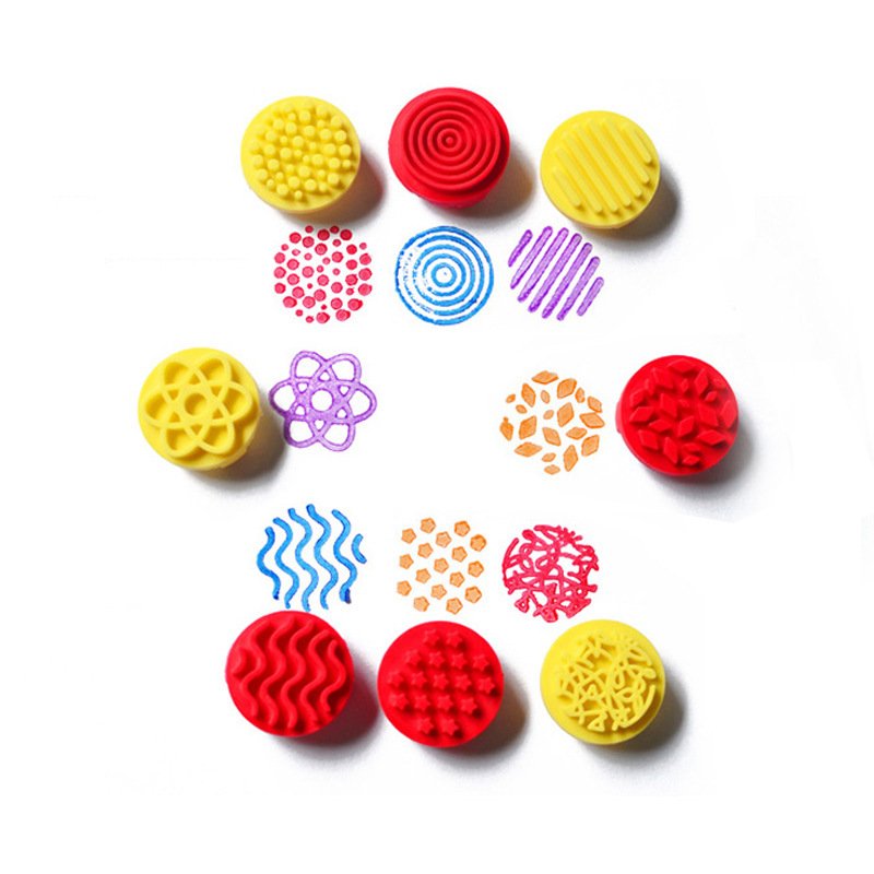 DIY Toy Rubber Stamp for Kid Creative Education Painting Craft Painting Seal